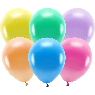 PARTYDECO Sada 10 metalických balónků 30 cm