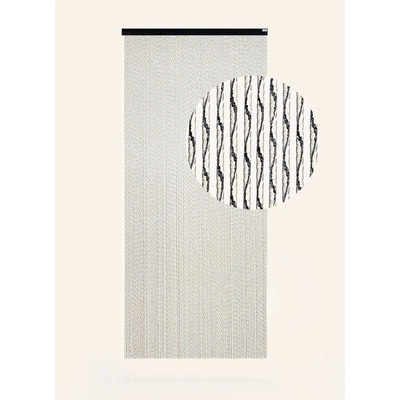 Záves na dvere PAOLA čierna 90x210 cm