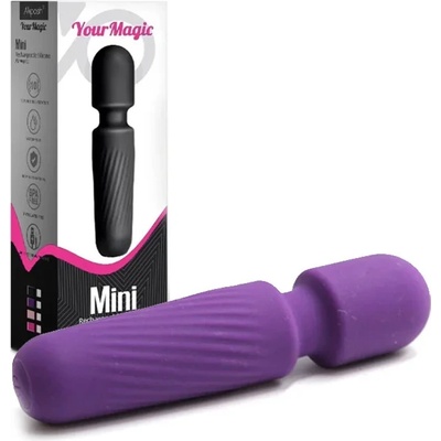 Мини масажор, 10 режима и гъвкава глава - Magic Massager Purple (D-241119)