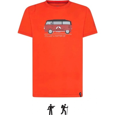La Sportiva pánske tričko Van T-Shirt poppy