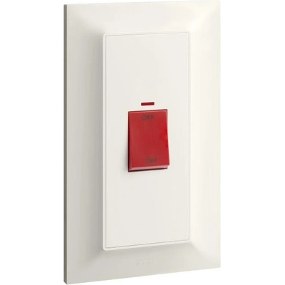 Legrand Бойлерен ключ 45А с индикация ГОЛЯМ цвят Крем Belanko S - 617877 (617877)