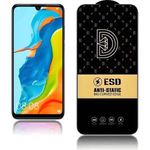 Huawei Diamond антистатично закалено стъкло за Huawei P30 Lite/Nova 4E - Черен KP24143