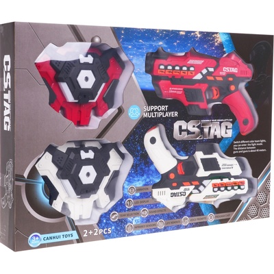 RKToys Sada laserových pistolí 2 ks s tečem a funkcí dýmu