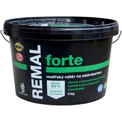 REMAL FORTE - Maliarsky náter na sadrokartón biela 4 kg