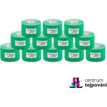 Kira Sports Tape kinezio tejp 12 ks zelená 5cm x 5m