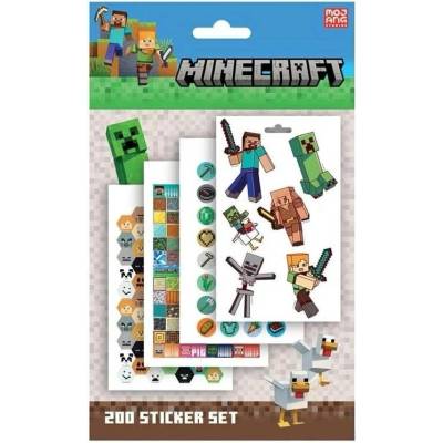 Minecraft set samolepek 200 ks