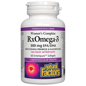 Natural Factors RX Omega-3 Woman's Complete, 1035 mg, 60 софтгел капсули, Natural Factors (3576 NF)