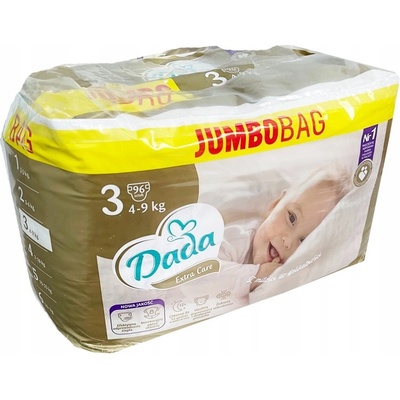 Dada Extra care 3 JUMBO 4-9 kg 96 ks