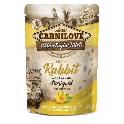 Carnilove Cat Pouch Rich in Rabbit Enriched with Marigold 85g