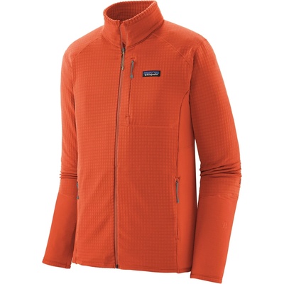 Patagonia Мъжко поларено яке Patagonia R1 Jacket Fleece jacket - Coal Orange (005-5916-0714)