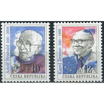 Česká pošta (2010) č. 652-653 ** - Česká republika - Osobnosti