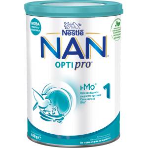 Nestle Мляко на прах за кърмачета Nestle Nan - Optipro 1, опаковка 400g (12607554) - baby