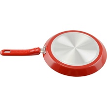 Panvica na palacinky s keramickým povrchom 26 cm červená
