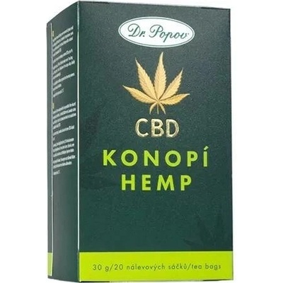 Dr. Popov Konopný čaj s CBD 4% 30 g