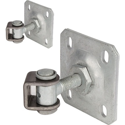 Záves M16 s platňou 100 x 100 mm, 90°, nastaviteľný 1D