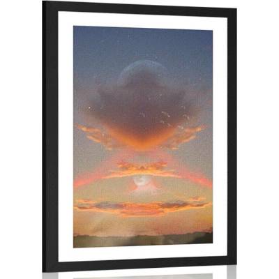 Plakát s paspartou tajuplná nebeská žena - 40x60 no frame