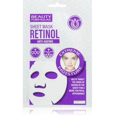 Beauty Formulas Retinol платнена маска против стареене на кожата