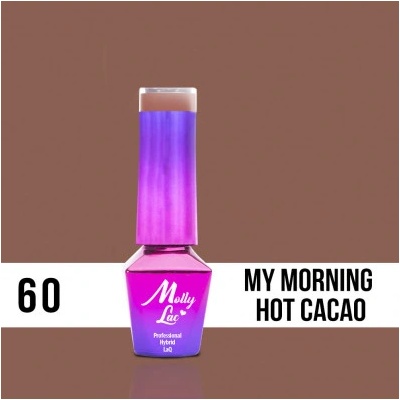 Allepaznokcie MollyLac gél lak 60 MY MORNING HOT CACAO 5 ml