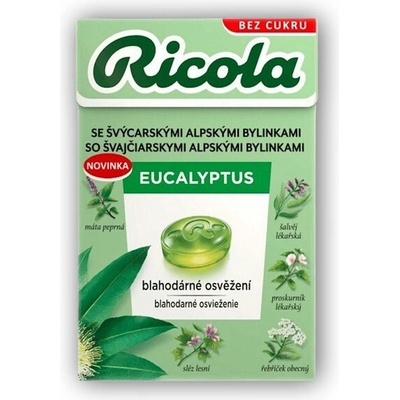 Ricola Eucalyptus bez cukru 40 g