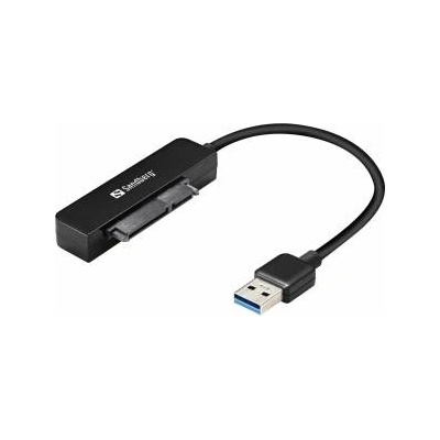 SANDBERG USB 3.0 to SATA Link USB 3.0 to SATA Link, USB-A, SATA, Male/Male, Black