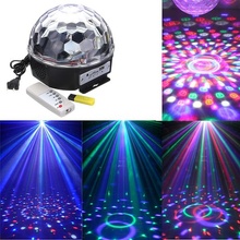 Jenifer LED disko guľa, 6x3W, RGBV, USB, MP3 s diaľkovým ovládaním