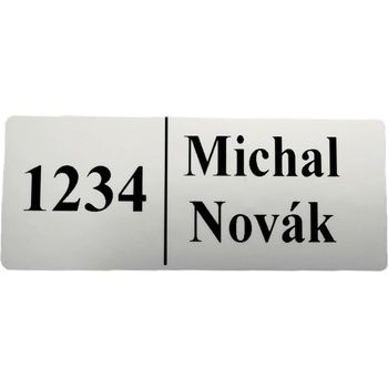 Menovka na prilepenie