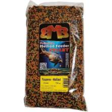 BUKI-MIX Premium Method Feeder pelety 750g 2mm Halibut kořeněný