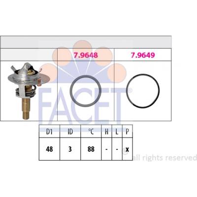 FACET Termostat, chladivo 78609