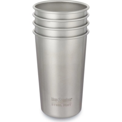 Klean Kanteen nerezových pohárikov Steel Cup 4 Pack brushed stainless 473 ml