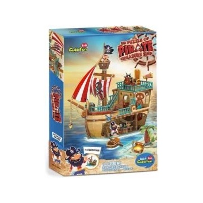 CubicFun Cubicfun Puzzle 3D Pirate Ship With Treasure P832