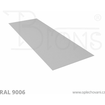 Brons Rovinný plech 700 x 2000 mm stříbrná