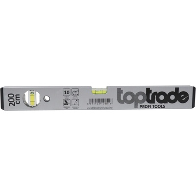 TopTrade vodováha strieborná, 2 libely, 2000 mm