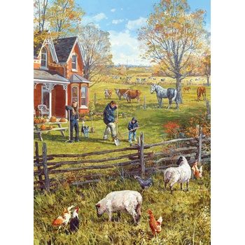 Cobble Hill - Puzzle Young Family Farm - 500 piese