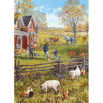 Cobble Hill - Puzzle Young Family Farm - 500 piese