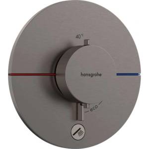 Hansgrohe ShowerSelect Comfort - Термостатичен смесител за вграждане, матиран черен хром 15562340 (15562340)
