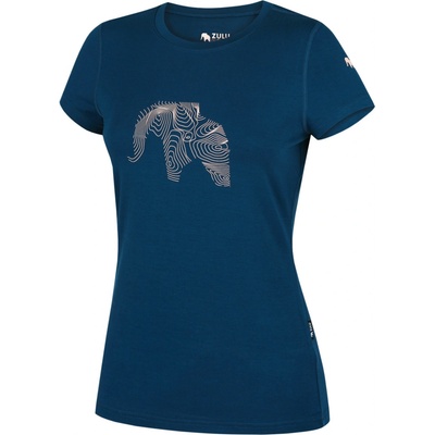 Zulu Dámske tričko Bambus Elephant 210 Short tyrkysová