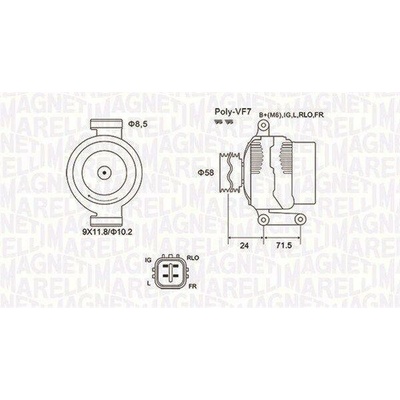 generátor MAGNETI MARELLI 063731965010