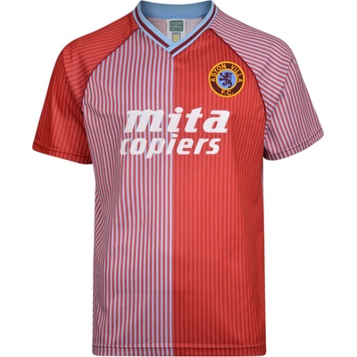 Score Draw Футболна фланелка Score Draw Score Draw Aston Villa Home Shirt 1988/89 - Claret/Blue