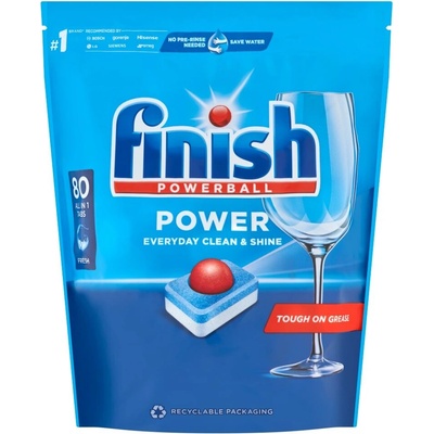 Finish All in 1 Max таблетки за миялна машина 80бр + подарък проба продукт (C57150)