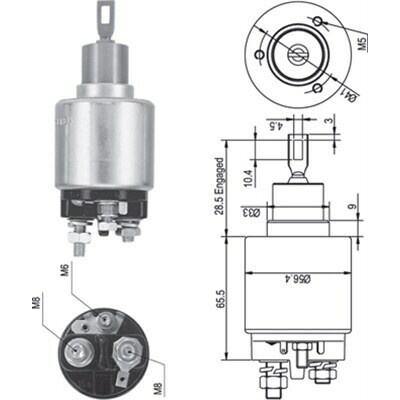 Elektromagnetický spínač pre żtartér MAGNETI MARELLI 940113050344