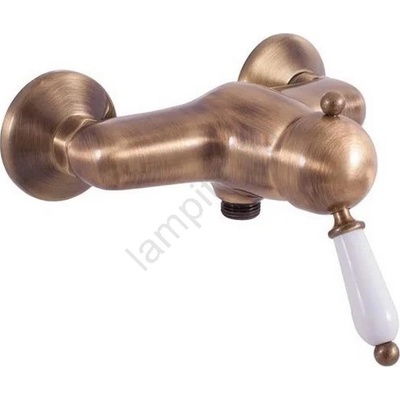 RAV SLEZÁK L581.5SM - Душ смесител LABE RETRO 12, 3 cm античен месинг (RV0184)
