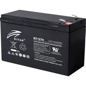 Ritar Power Оловна Батерия RITAR (RT1270) AGM 12V/7Ah - 151x65x94 mm (RITAR-RT1270-1)