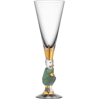 Orrefors Чаша за шампанско The Sparkling Devil 190 мл зелена (6267943)