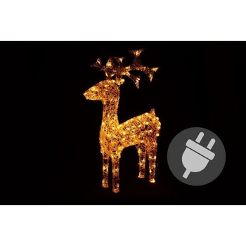 Nexos 5951 Vianočná LED dekorácia - sob - 100 cm, teple biela