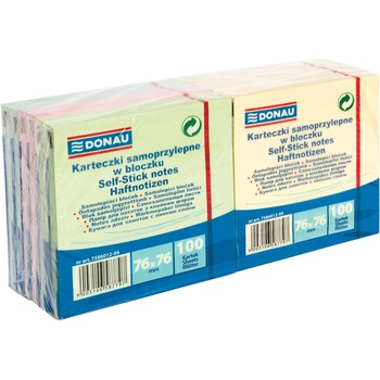 Image 1 of DONAU Самозал. листчета Donau 76х76mm, 100л, пастел (31248-А)