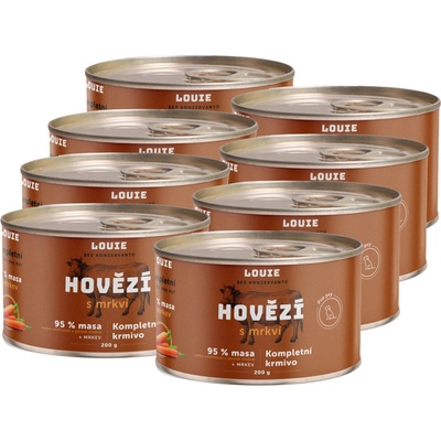 Louie Adult Hovädzie s mrkvou 8 x 200 g