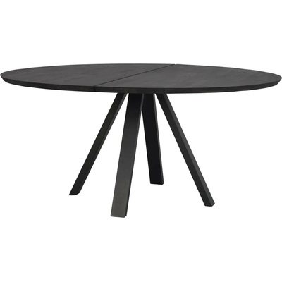 Rowico Home Kulatý jídelní stůl CARRADALE Black 150 x 150 cm černá 120328