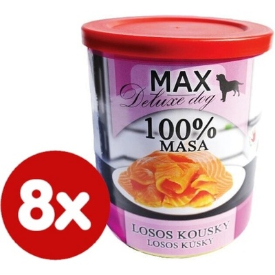 Max Deluxe kousky lososa 8 x 800 g