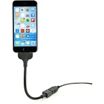 Fuse Chicken Стоманен Lightning кабел и док станция с клипове и удължител за iPhone, iPad, iPod с Lightning - Fuse Chicken Bobine Blackout Everywhere Mount