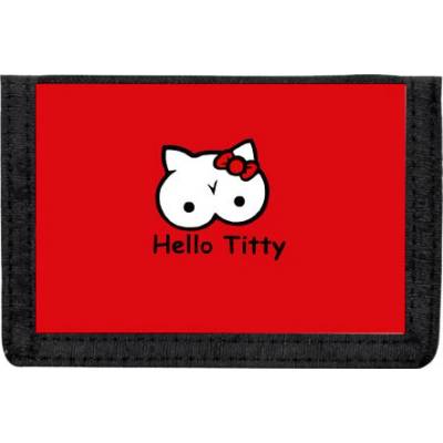 Peněženka na suchý zip Hello titty